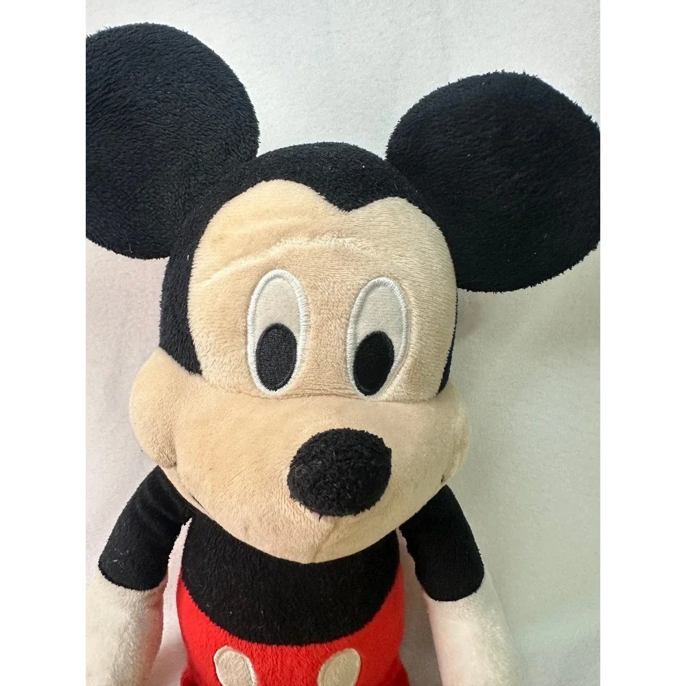 Disney Mickey‎ Mouse Plush Stuffed Animal Just Play Classic Red Shorts 15 Inch